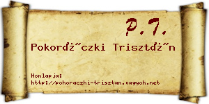 Pokoráczki Trisztán névjegykártya